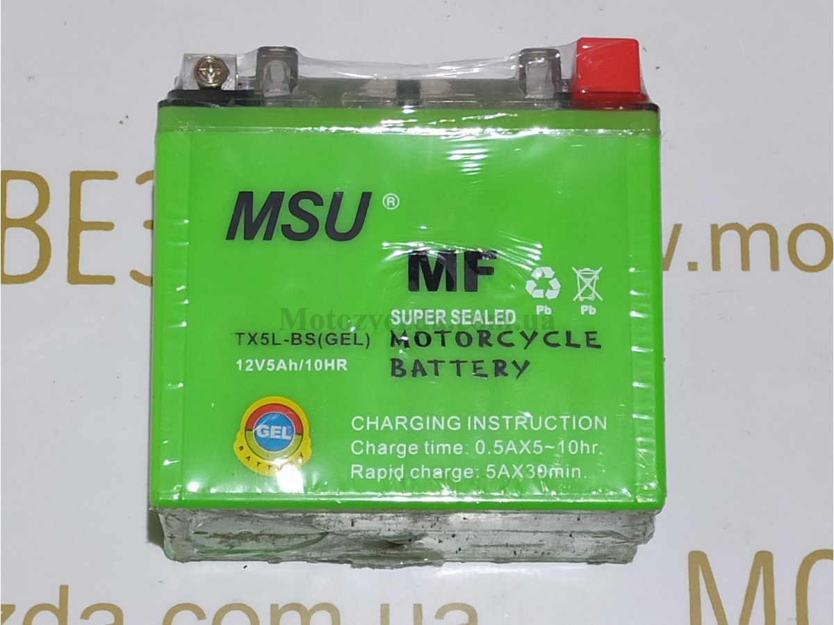 Аккумулятор GEL 12V / 5AH YTX5L-BS MSU 