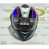 Шлем Модуляр flip-up ( трансформер ) Черный , встроенные очки QKE Helmet (size: L)