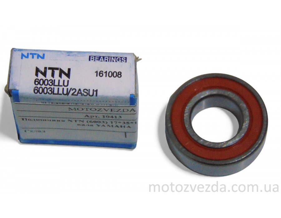 Подшипник NTN 6003-2RS закрытого типа 17*35*10 первичного вала редуктора YAMAHA