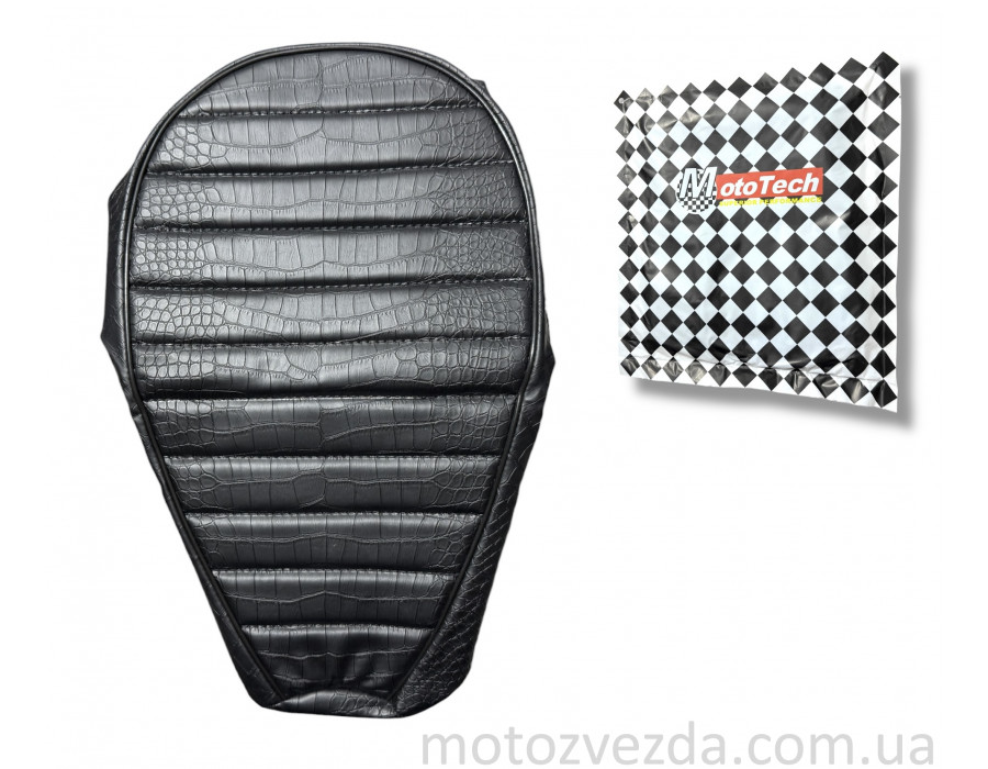 Чехол сиденья черный поперечная линия HONDA DIO AF-27/28