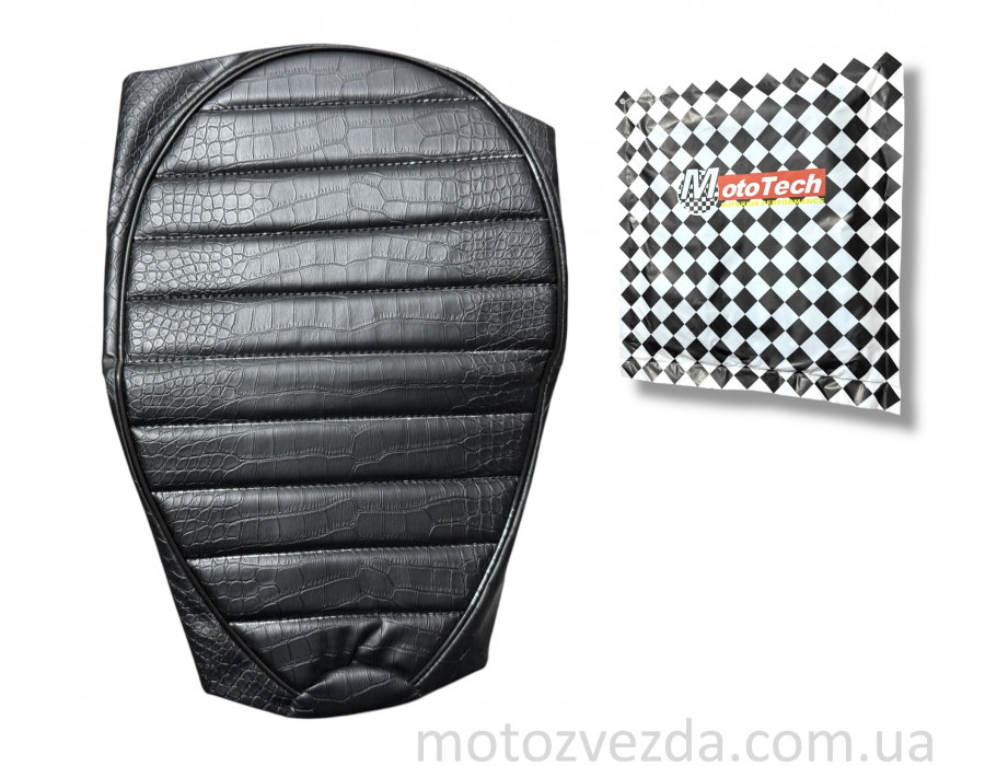 Чехол сиденья черный поперечная линия HONDA DIO AF-34/35