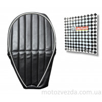 Чехол сиденья черный продольная линия HONDA DIO AF-34/35