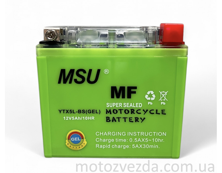 Аккумулятор GEL 12V / 5AH YTX5L-BS MSU