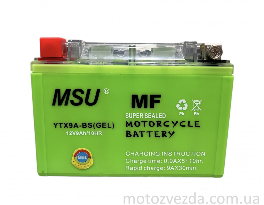 Аккумулятор GEL 12V / 9AH YTX9A-BS MSU