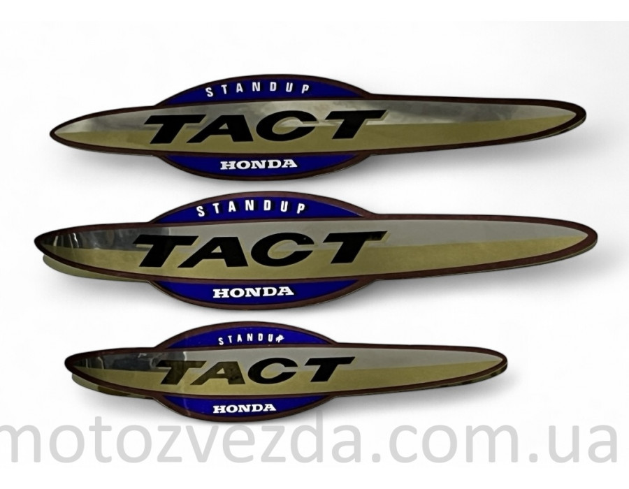 Набор наклеек HONDA TACT AF30/31-3шт ФИОЛЕТОВЫЙ (2511)