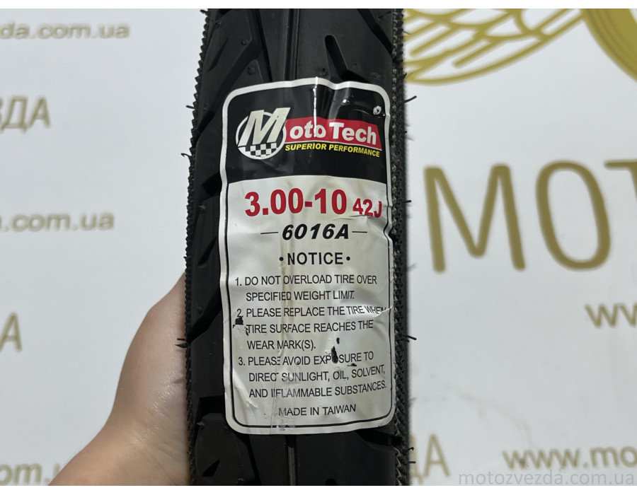 Резина (TW) MotoTech 3.00-10 TL (6016A)