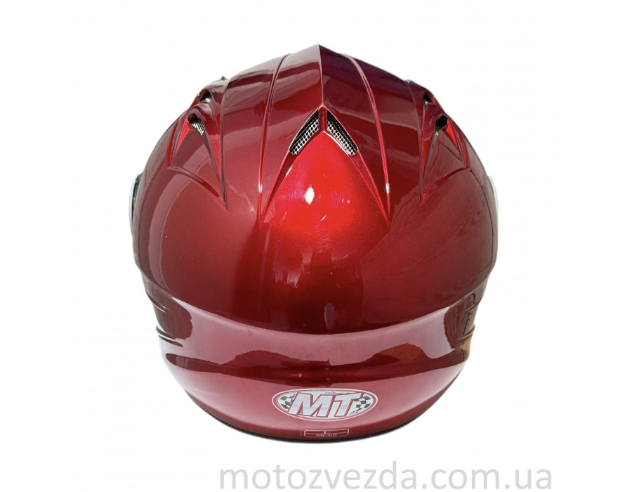 Шлем открытый HF-210 КРАСНЫЙ тонированное стекло MotoTech ( size: L )