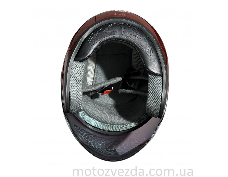 Шлем открытый HF-210 КРАСНЫЙ тонированное стекло MotoTech ( size: L )