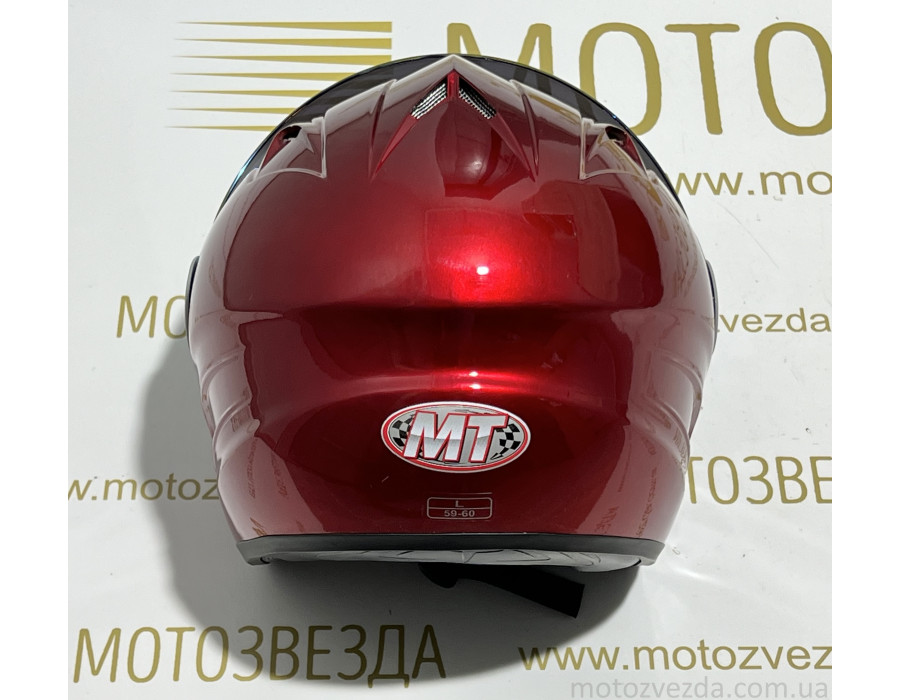 Шолом відкритий HF-210 ЧЕРВОНИЙ тоноване скло MotoTech ( size: L )