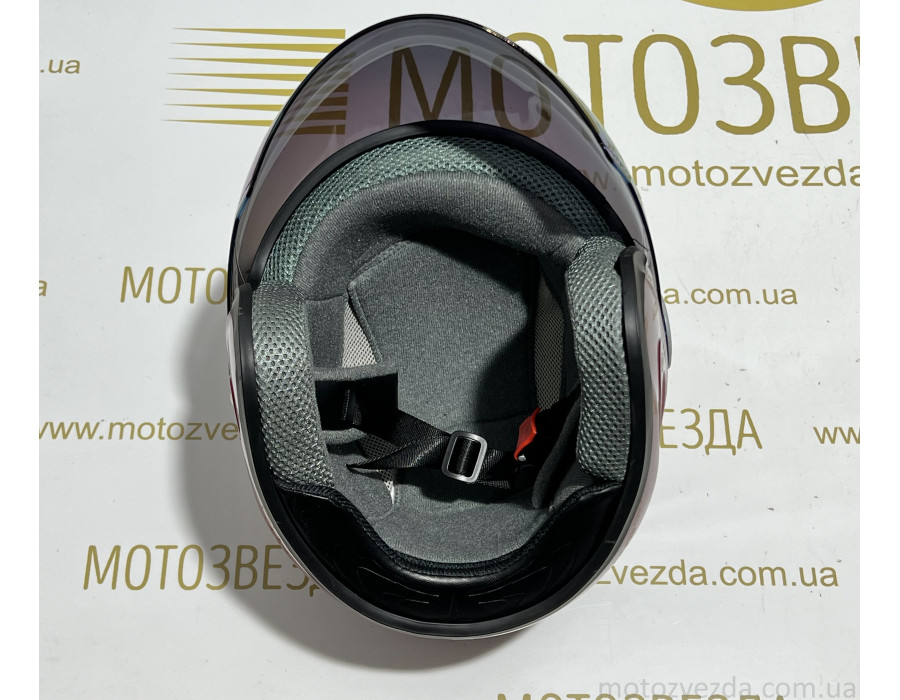 Шолом відкритий HF-210 ЧЕРВОНИЙ тоноване скло MotoTech ( size: L )