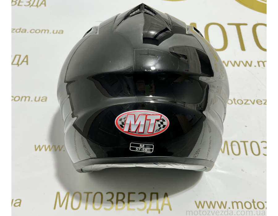 Шлем открытый HF-210 ЧЕРНЫЙ тонированное стекло MotoTech ( size: M)