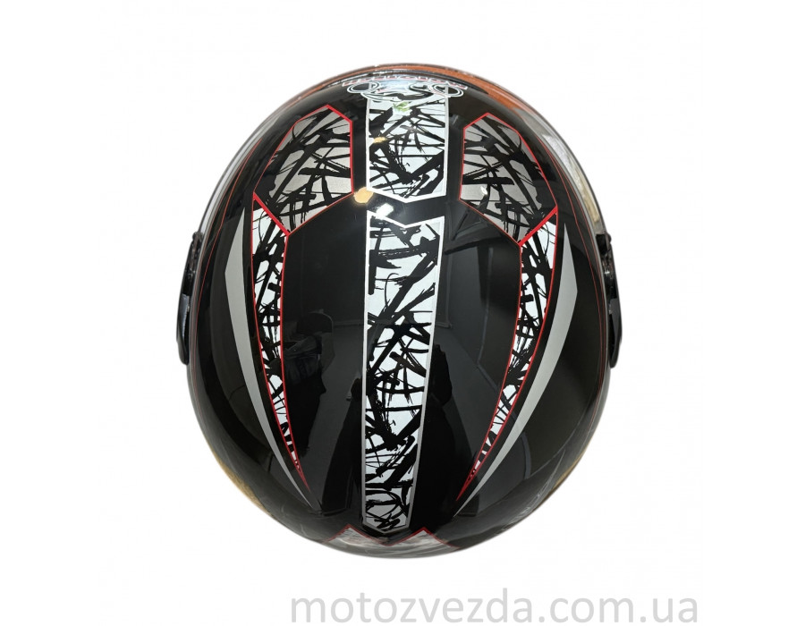 Шлем закрытый WLT-106 Чёрно-белый MotoTech ( size: S)