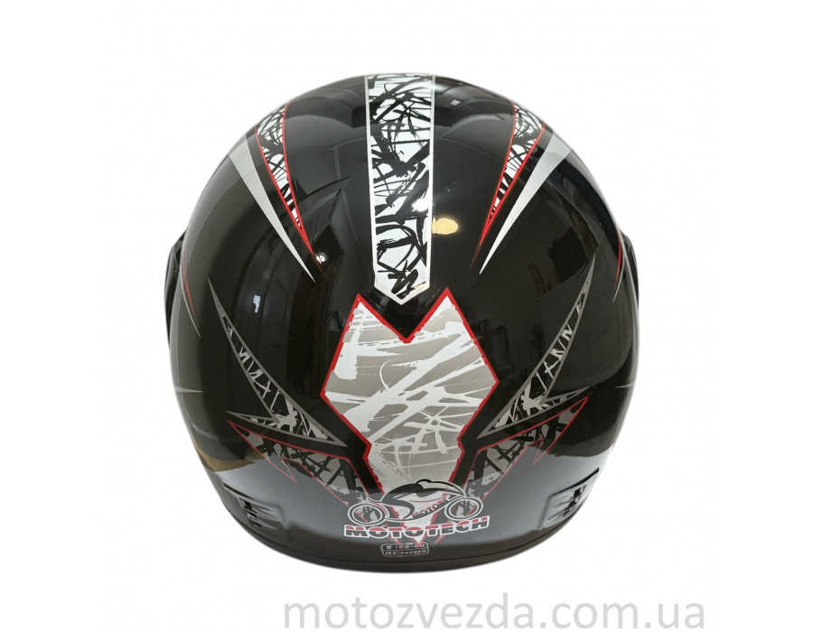 Шлем закрытый WLT-106 Чёрно-белый MotoTech ( size: S)
