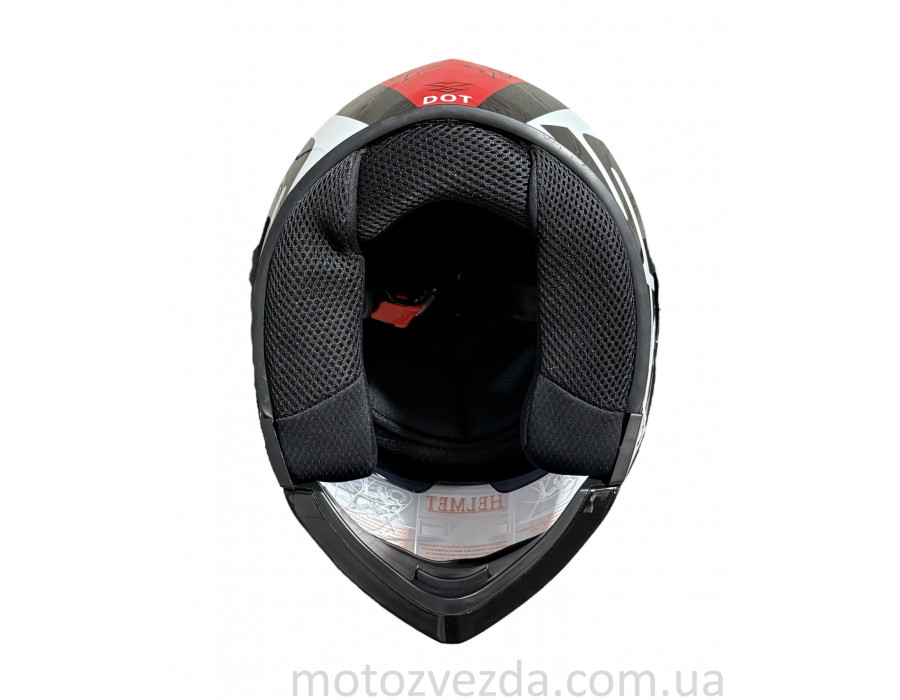 Шлем Модуляр flip-up ( трансформер ) Черный , встроенные очки QKE Helmet (size: M)