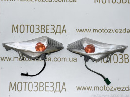 Повороты Suzuki Address 125G CF4EA / CF46A ( 35631-33G / 35611-33G )  стекла белые Japan