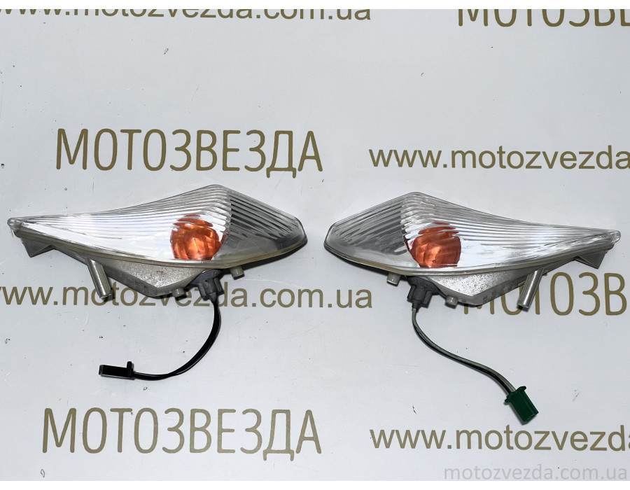 Повороты Suzuki Address 125G CF4EA / CF46A ( 35631-33G / 35611-33G ) стекла белые Japan