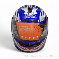 Шолом закритий WLT-106 Синій MotoTech ( size: S)