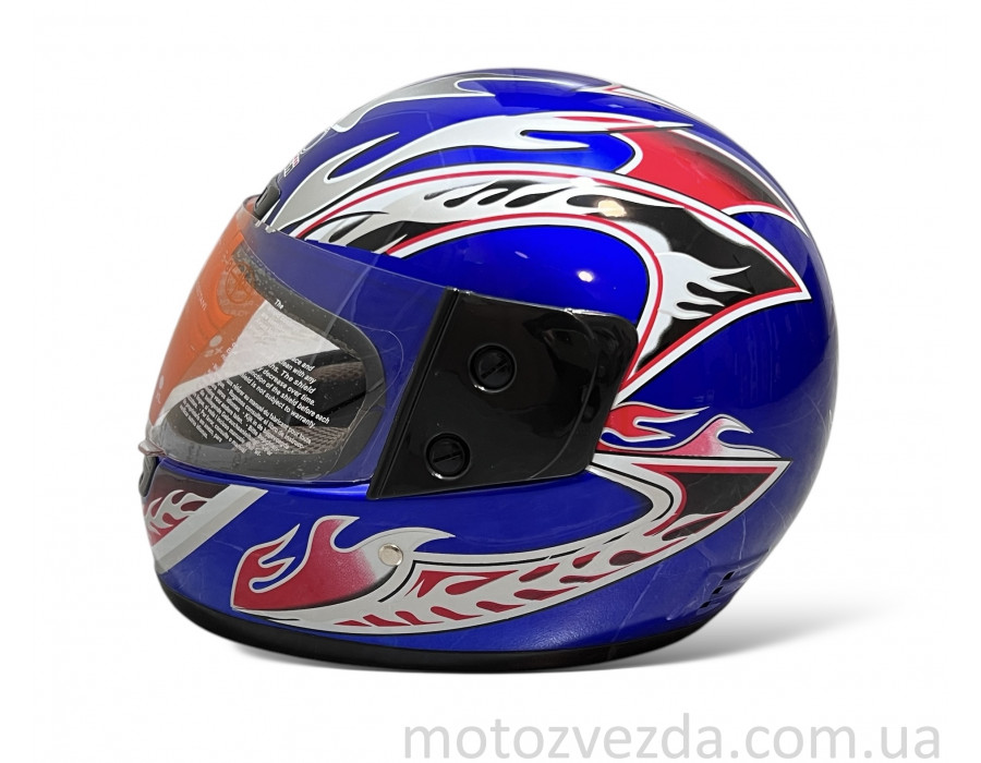 Шлем закрытый WLT-106 Синий MotoTech ( size: S)