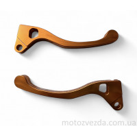 Важелі ТЮНІНГ гальмівні ОРАНЖЕВИЙ (вижимні) HONDA DIO AF-18/27/34/56/62. DIO FIT. TACT AF-16/24/30 HONDA TOPIC / GIORNO AF-24, HONDA TODAY AF-61/62 (пара)