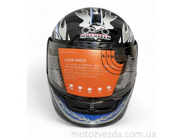 Шлем закрытый WLT-106 ЧЕРНЫЙ  MotoTech (Size S)   