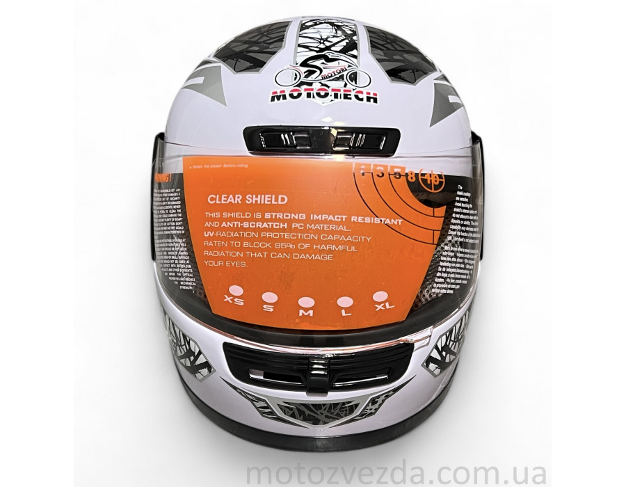 Шлем закрытый WLT-106 БЕЛЫЙ MotoTech (Size S)