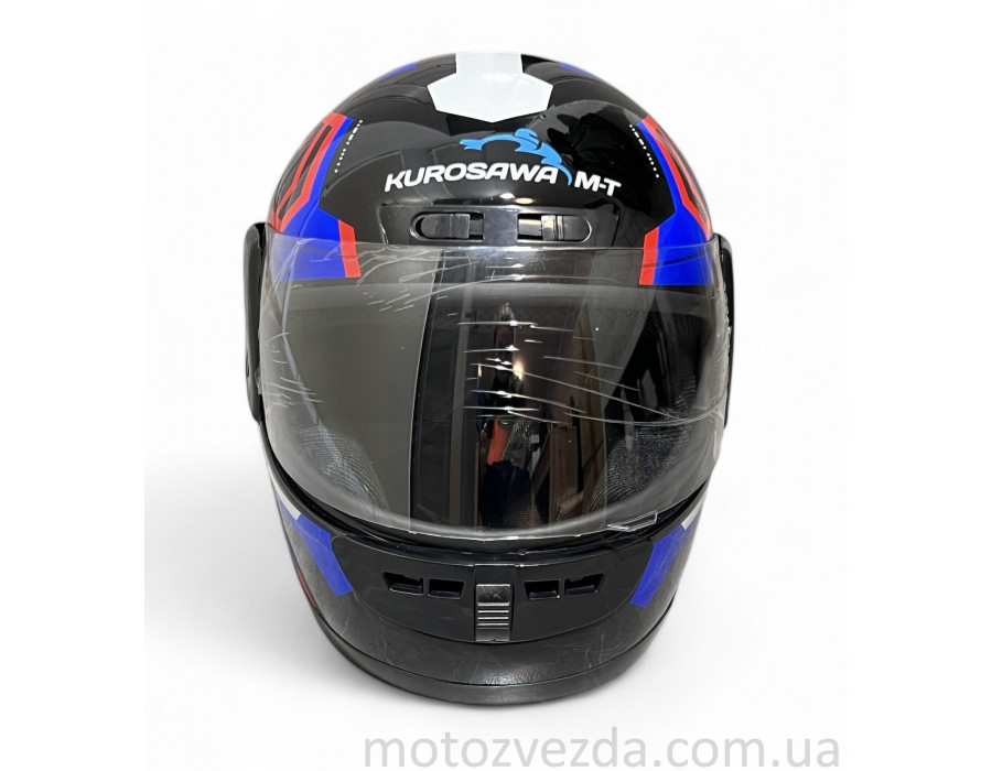 Шлем закрытый HF-101 Q275-R Черный KUROSAWA M-T (Size M)