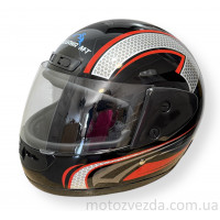 ШЛЕМ ЗАКРЫТЫЙ HF-101 Q233-R  ЧЕРНЫЙ №2 KUROSAWA-MT (SIZE: S)  