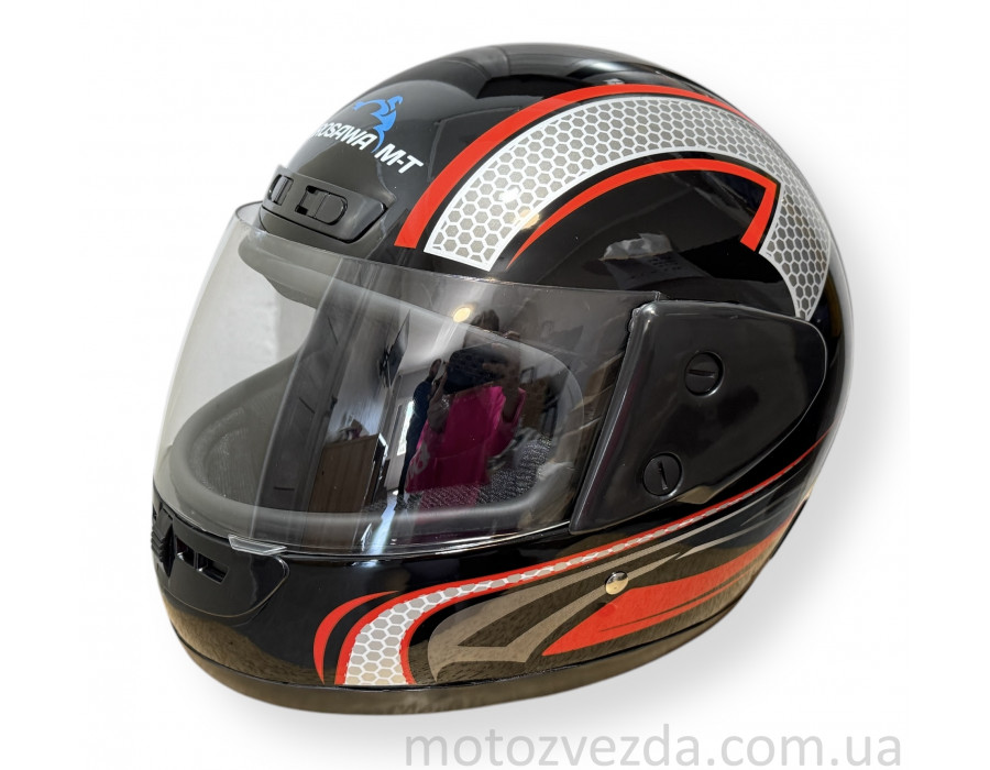 Шолом закритий HF-101 Q233-R Чорний KUROSAWA M-T (Size M )