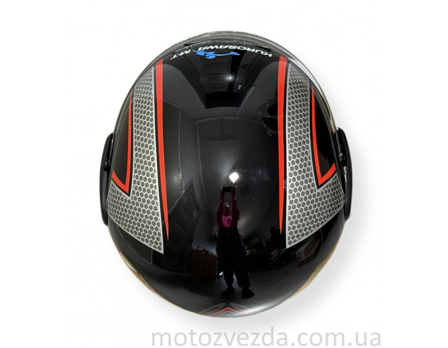 Шолом закритий HF-101 Q233-R Чорний KUROSAWA M-T (Size M )