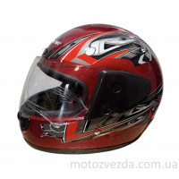 Шлем закрытый HF-101 Q23-R  КРАСНЫЙ KUROSAWA-MT (size: S) 