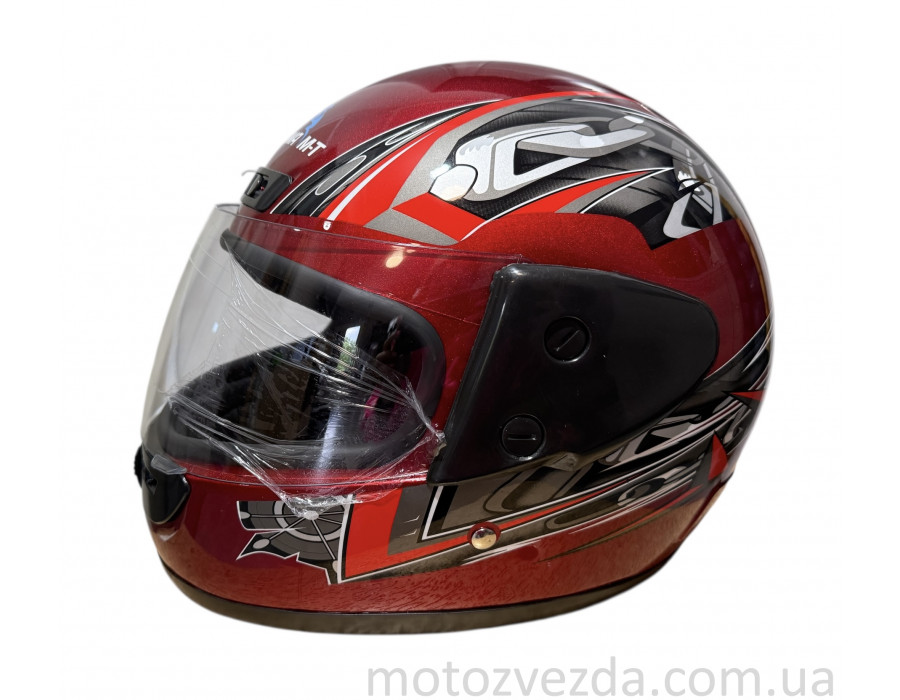 Шолом закритий HF-101 Q23-R Червоний KUROSAWA-MT (size: S)
