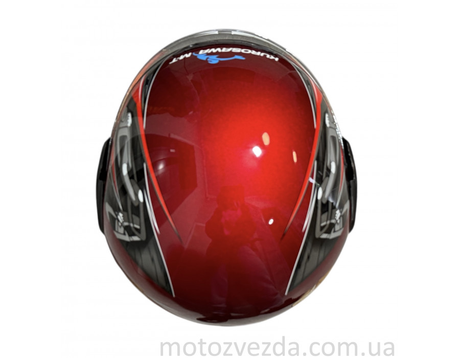 Шолом закритий HF-101 Q23-R Червоний KUROSAWA-MT (size: S)