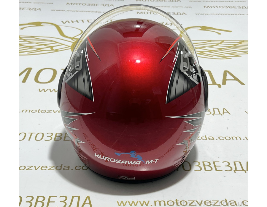 Шлем закрытый HF-101 Q23-R Красный KUROSAWA M-T (Size M )