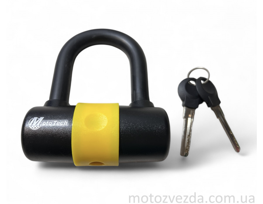 Замок противоугонный MotoTech Yellow TW(610)