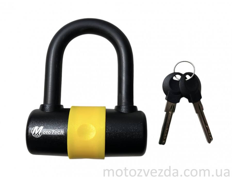 Замок противоугонный MotoTech Yellow TW(610)