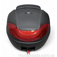 Кофр 410*410*310mm полипропиленовый, съемный, мягкая спинка #E36 (черно-красный)