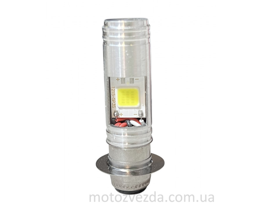 Лампа фары диодная P15D‑25‑1 12V 35/35W 1 ус, 2 кристалла #3 "LED"