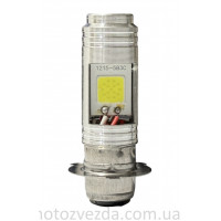 Лампа фары диодная P15D‑25‑3 12V 35/35W 3 лепестка , 2 кристалла #3