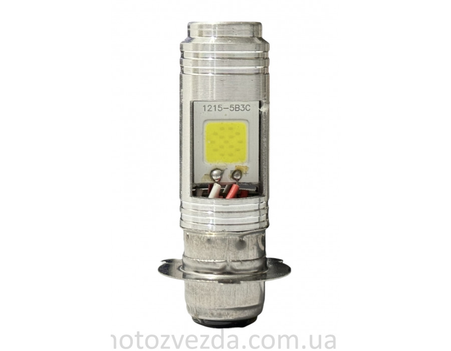 Лампа фары диодная P15D‑25‑3 12V 35/35W 3 лепестка , 2 кристалла #3