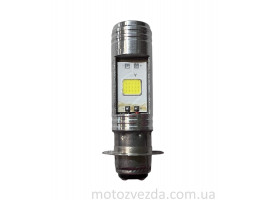 Лампа фари діодна P15D‑25‑3 12V 35/35W 3 вуса, 2 кристали #1 "LED"