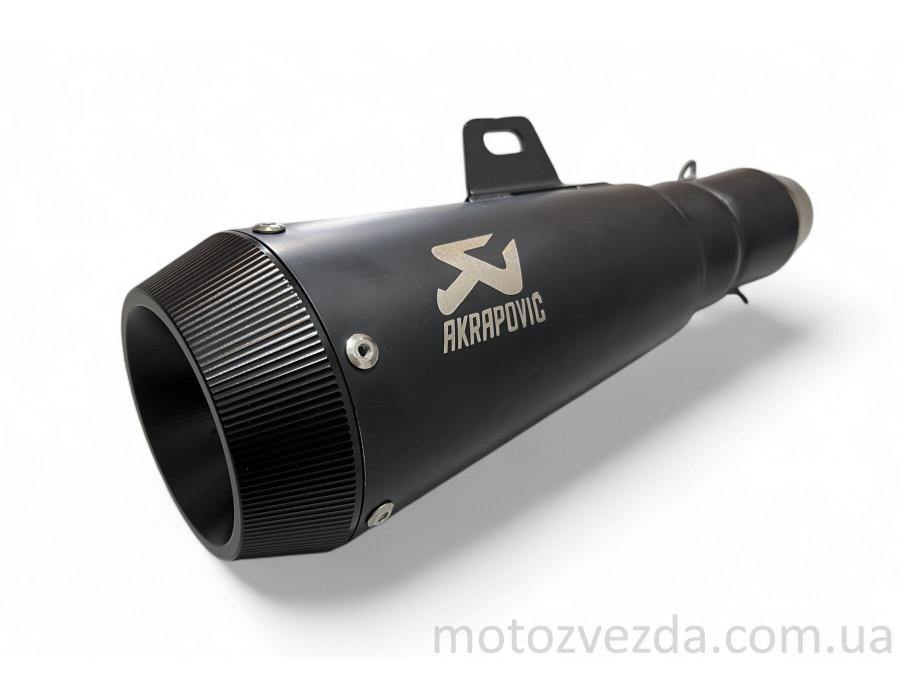 Глушник прямоток #H1 (AKRAPOVIC) чорний