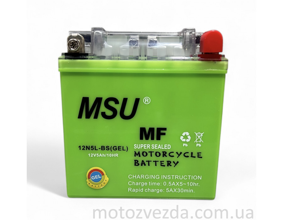 Акумулятор GEL 12V / 5 12N5L-BS MSU