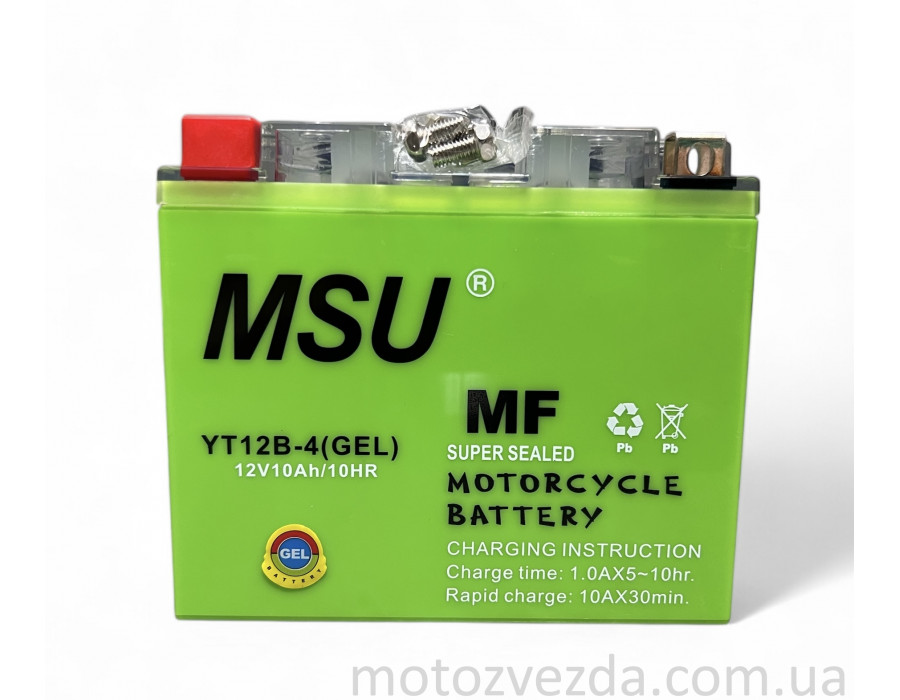 Акумулятор GEL 12V / 10 YT12B-4 MSU