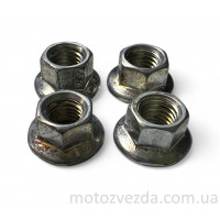Гайка фланцевая M7 шпильки цилиндра GY6/JOG #OEM (4 шт)
