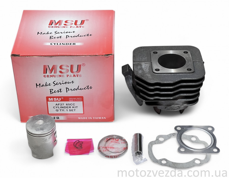 Поршневой комплект Honda DIO AF-18 / AF-27 / TACT 24-30 / LEAD AF-20 65СС MSU