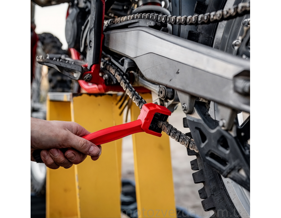 Щітка для чищення ланцюга та зірок (Червоний)