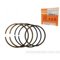 Кольца поршневые SUZUKI LETS 4/5, V50 STD 39.00 "SEE-AG"