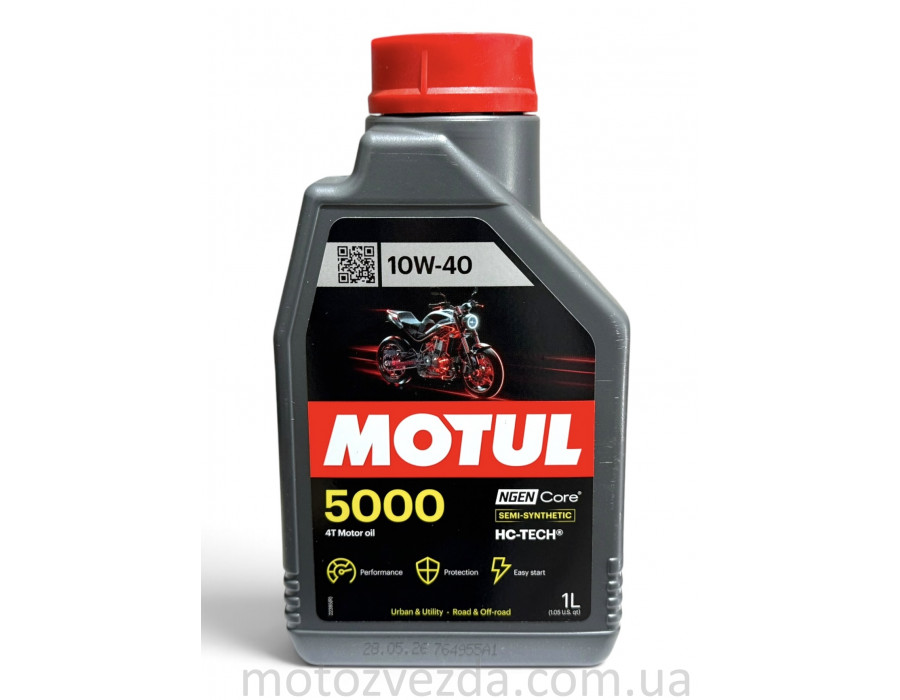 Моторна олива MOTUL 5000 4T MA2 10W-40 (1L)