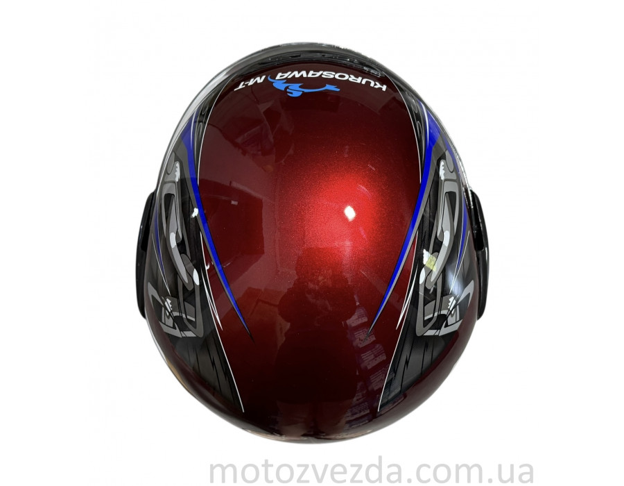 Шлем (закрытый) HF-101 КРАСНЫЙ Q23-BL размер: S
