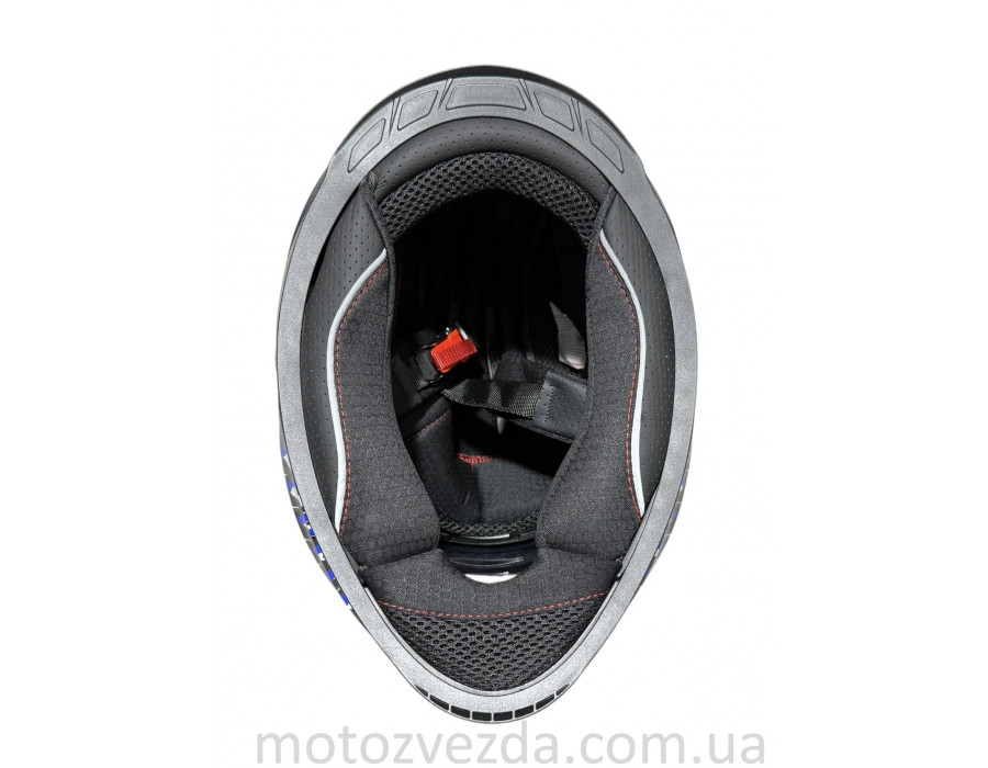 Шолом (закритий) Чорно-синій 333 №10 розмір: М (TZ)